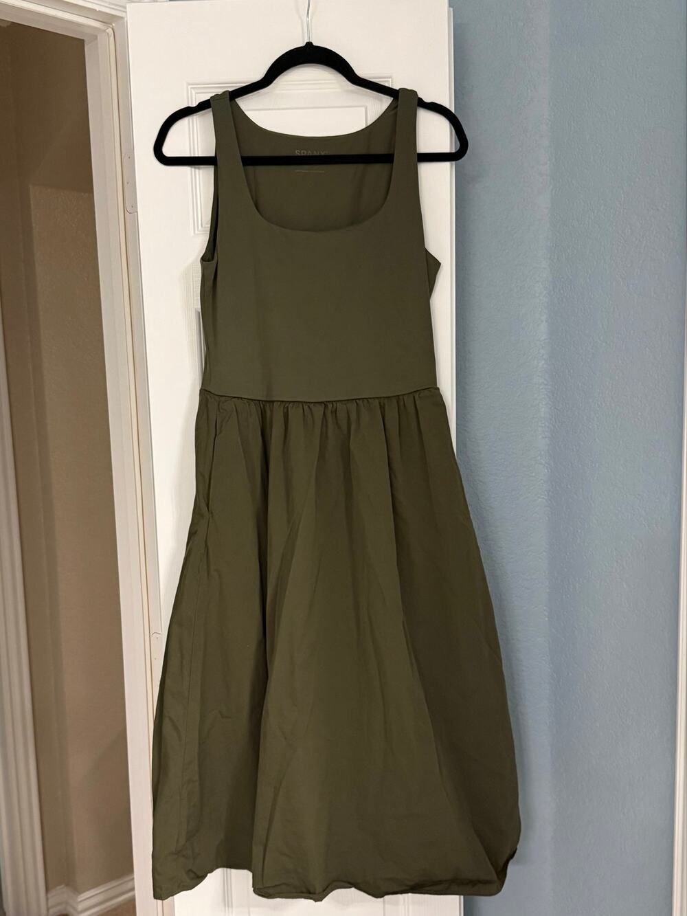 SPANX Smooth Jersey Scoop Neck Tank Midi Dress